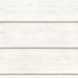 Wallpaper Cassidy White Shiplap Wood Planks